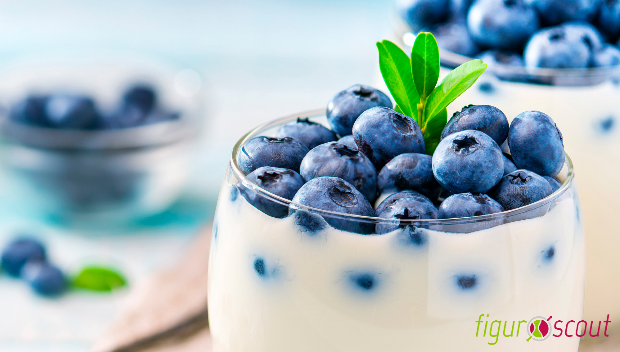 Bananenquark mit Blaubeeren - GET FIT HÖCHST